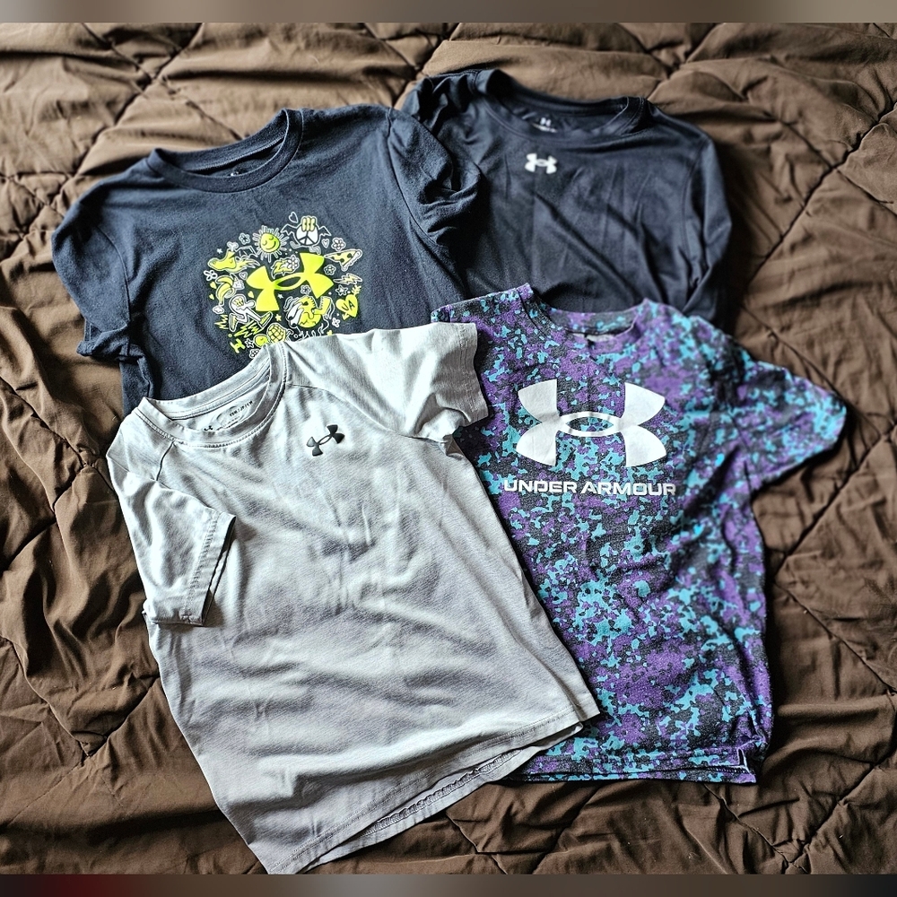 Boys Under Armour Shirts Size Small (8)